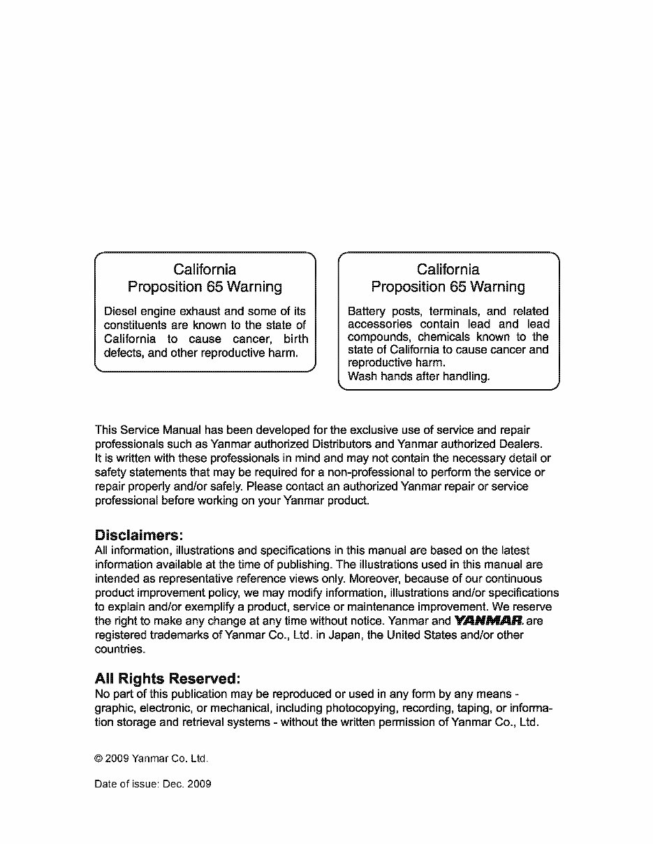Yanmar 3TNV84 Diesel Engine Workshop Repair Service Manual preview img 2