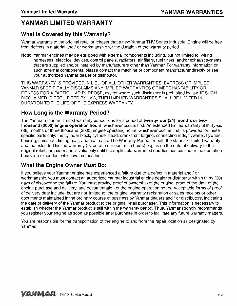 Yanmar 3TNV84 Diesel Engine Workshop Repair Service Manual preview img 9