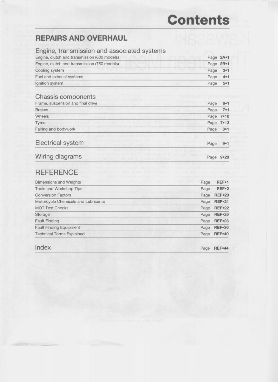 1985-1990 Kawasaki ZX600A (Ninja 600R) Service & Repair Manual preview img 2