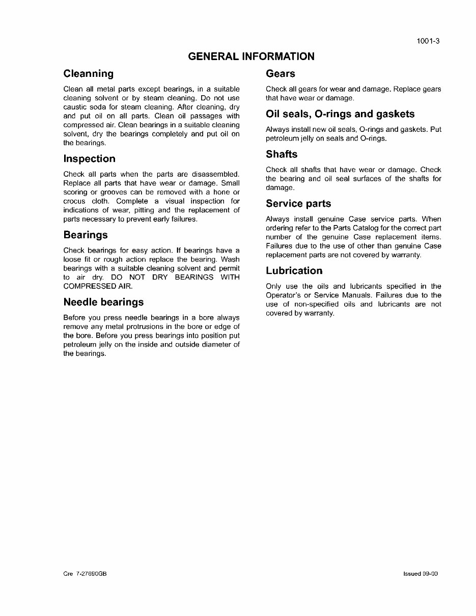 Case CX210 Crawler Excavator Workshop Repair Service Manual preview img 7