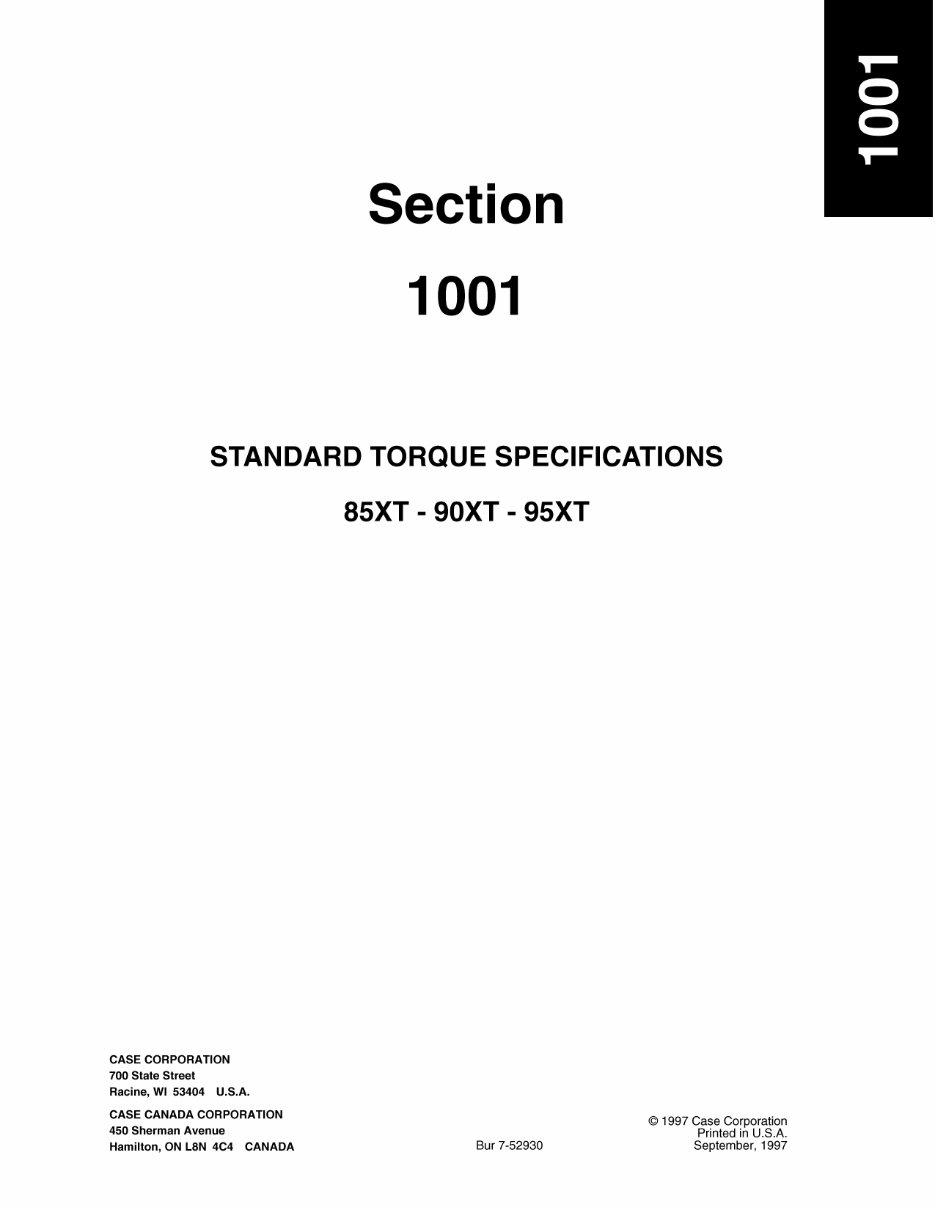 Case 85XT 90XT 95XT Skid Steer Service Repair Manual preview img 9