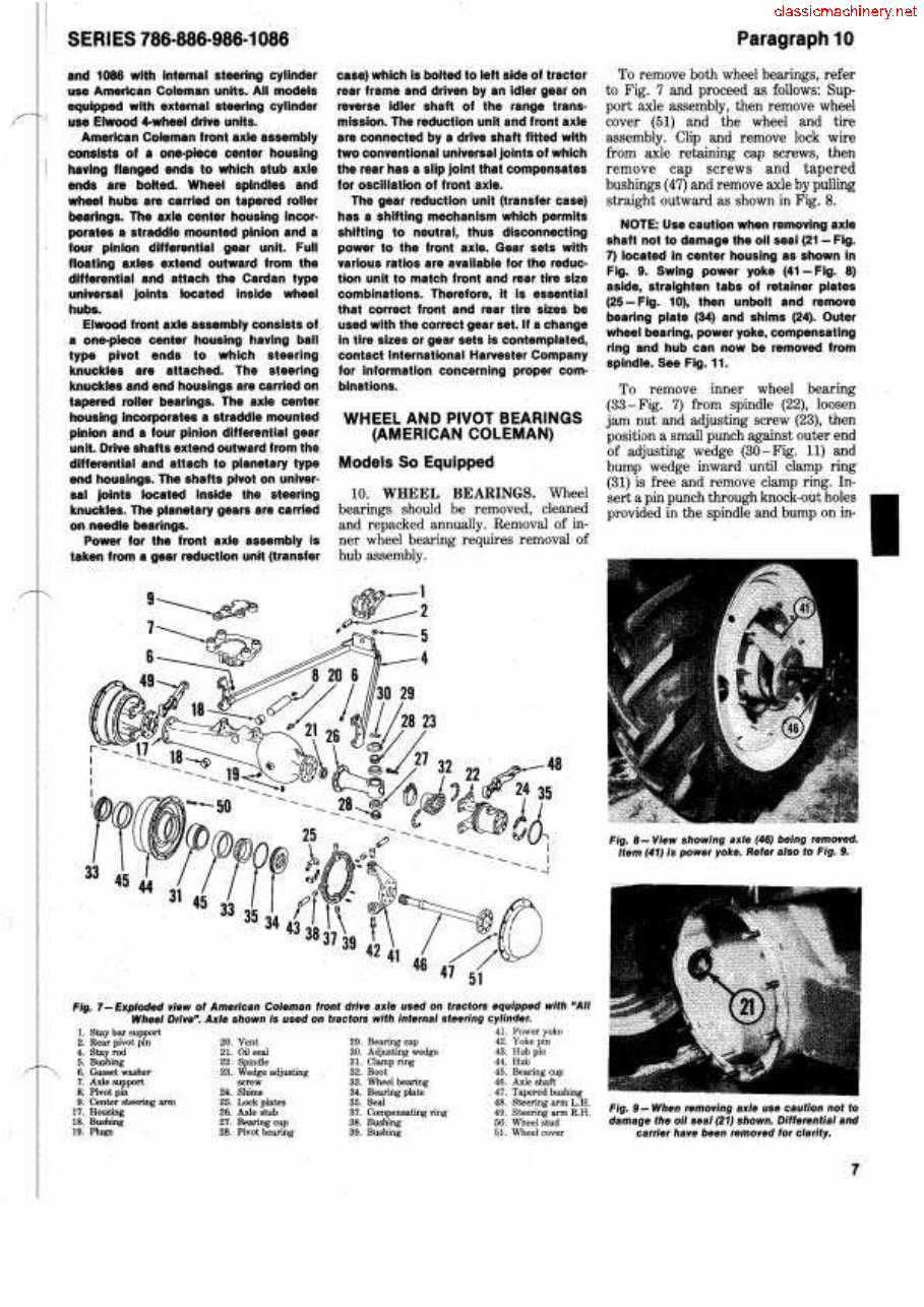 International Harvester 1086 Tractor Complete Workshop Service Repair Manual preview img 7