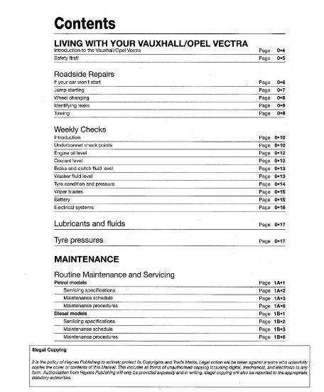 2005-2008 Opel Vauxhall Vectra Workshop Repair Service Manual preview img 3
