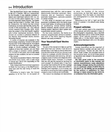 2005-2008 Opel Vauxhall Vectra Workshop Repair Service Manual preview img 5