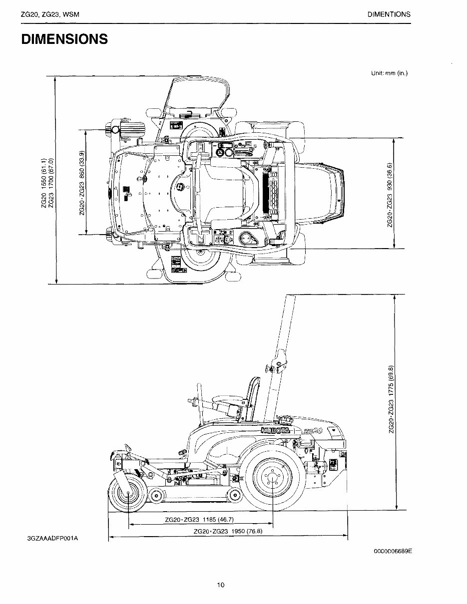 Kubota ZG23 Zero Turn Mower Workshop Service Manual preview img 10