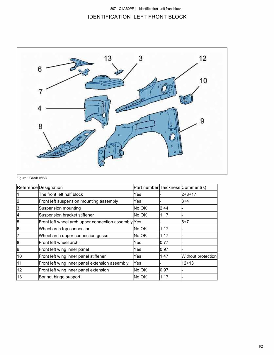 2006 PEUGEOT 807 Service and Repair Manual preview img 2