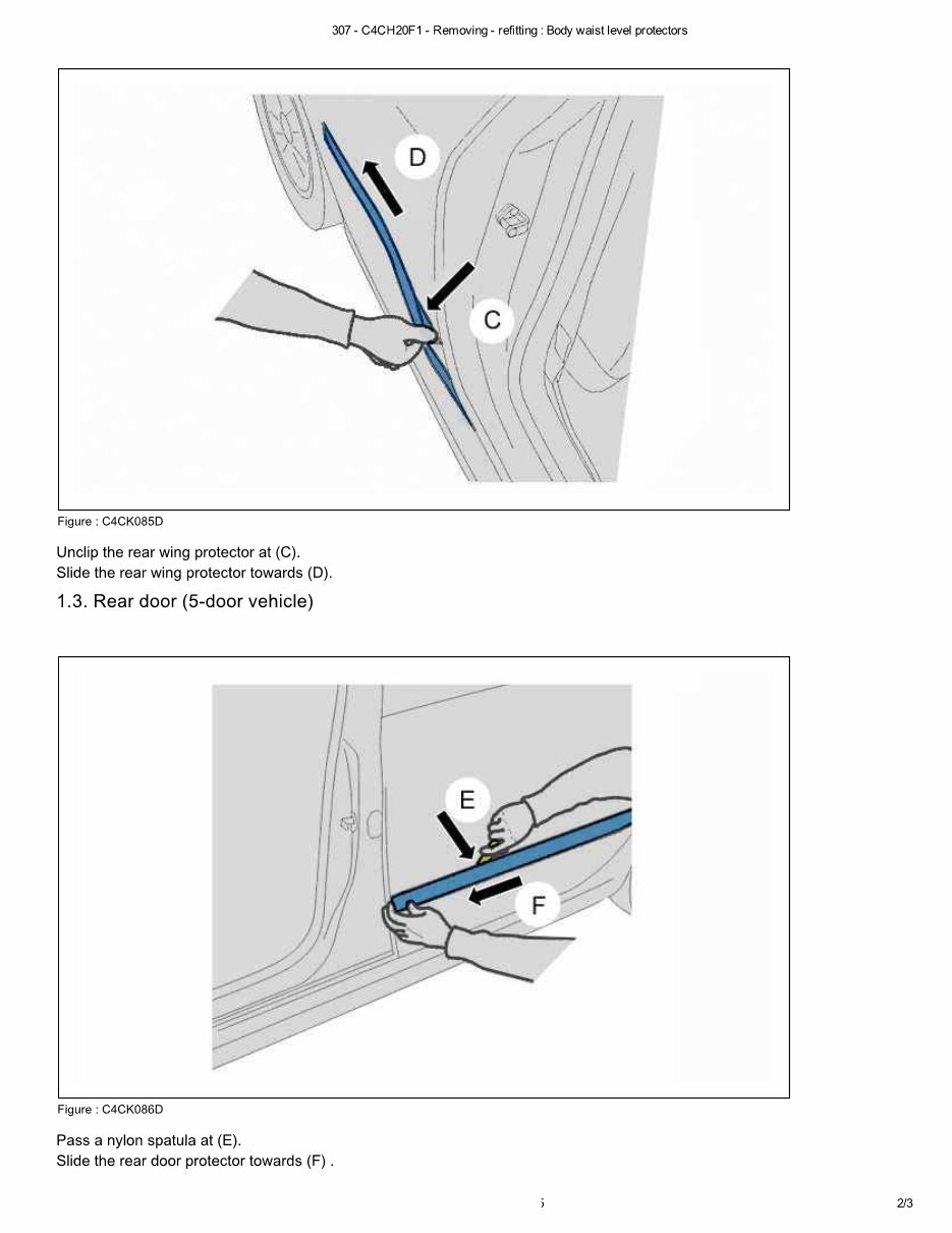 2005 Peugeot 307CC Service & Repair Manual preview img 7