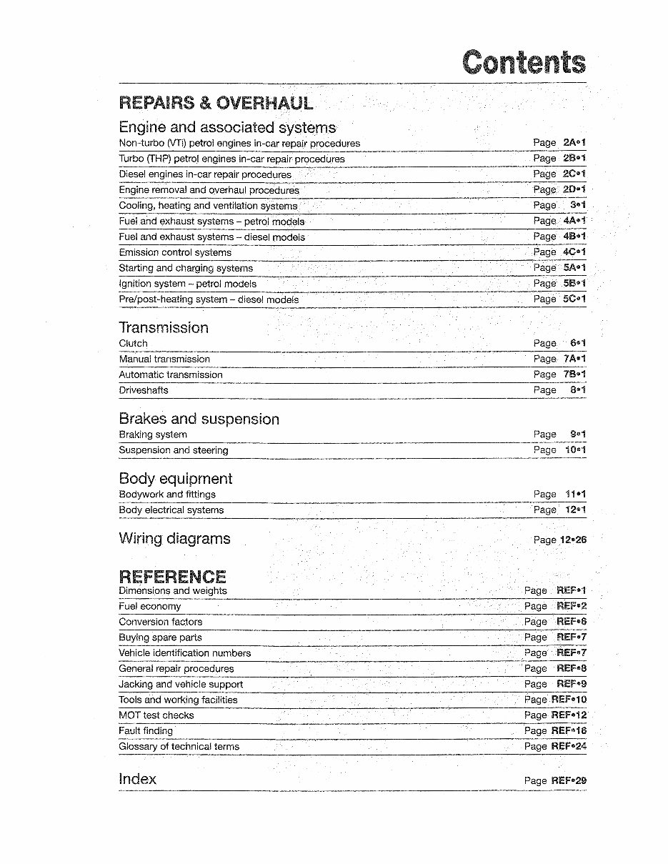 2007-2013 Peugeot 308 Petrol & Diesel Service & Repair Manual preview img 2
