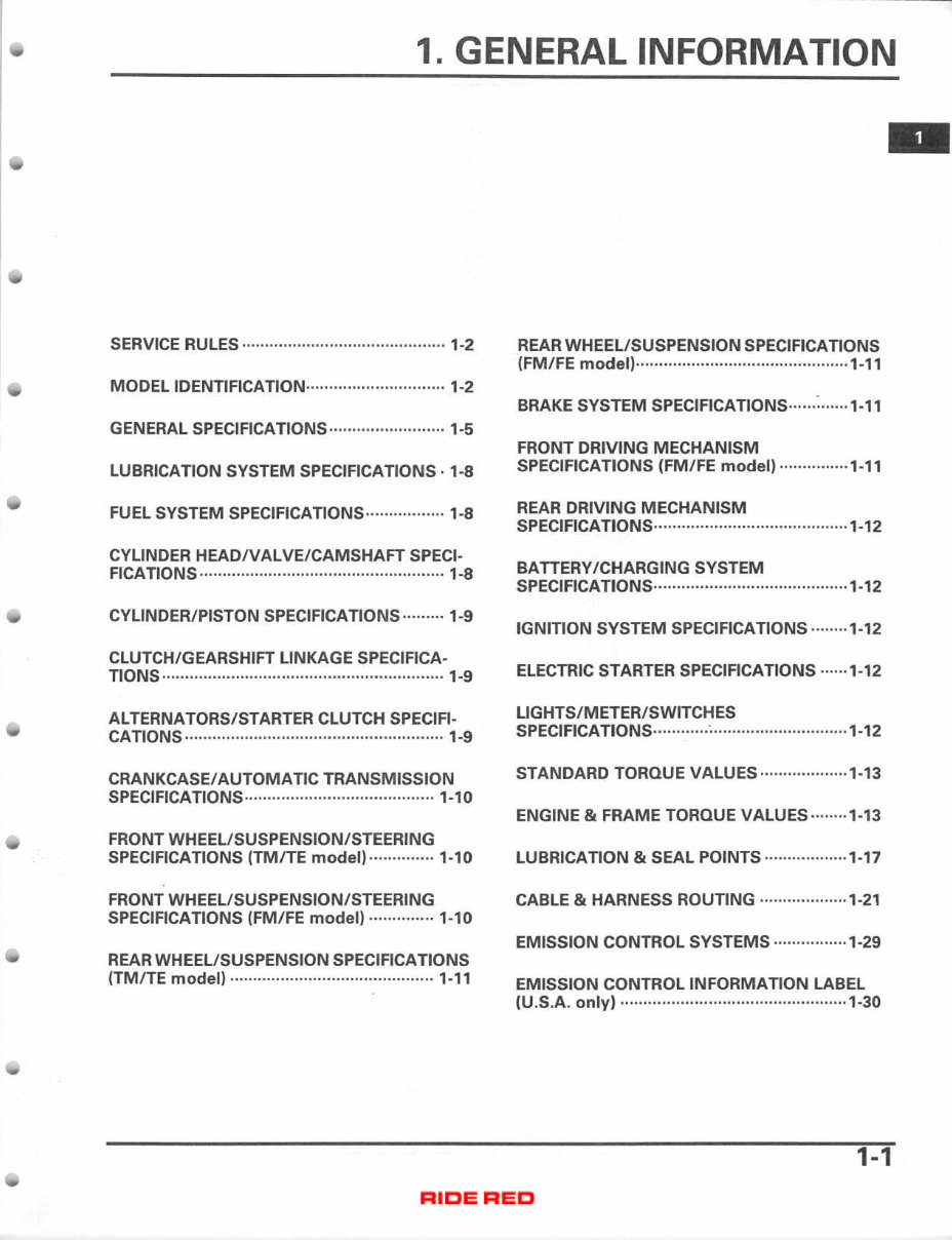  2004-2006 Honda Rancher 350 Repair Manual TRX 350 preview img 4