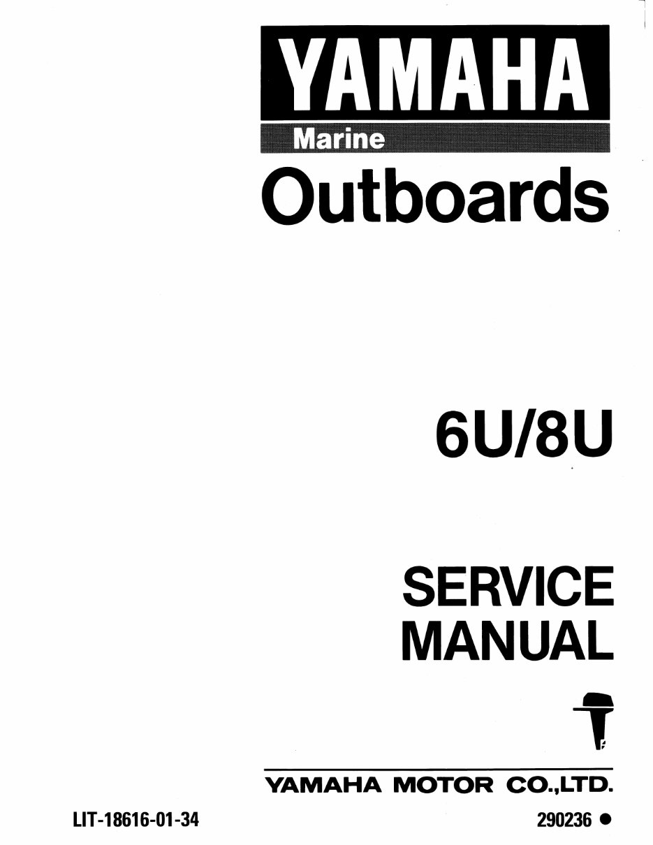1997-2003 Yamaha 8hp 2 Stroke Outboard Service & Repair Manual preview img 1