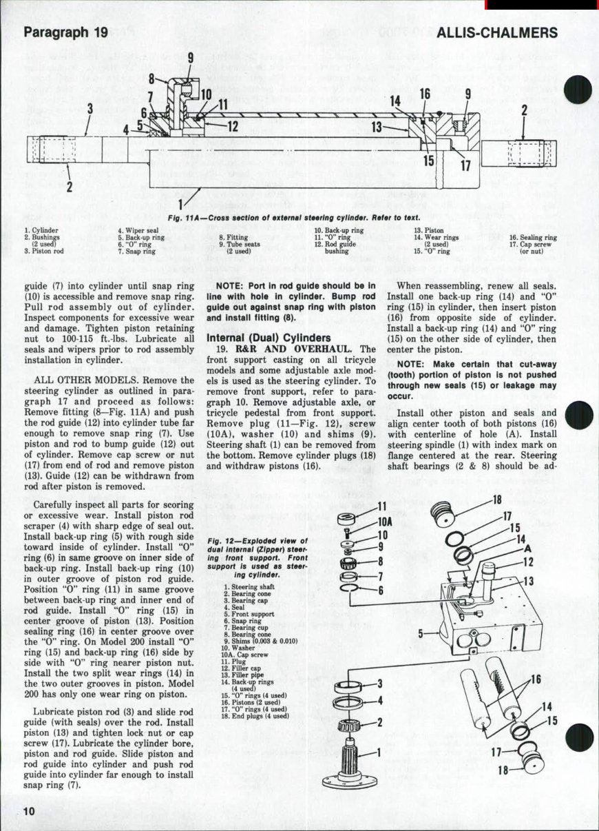 Allis Chalmers 180 185 190 190XT 200 7000 Tractor Workshop Service & Repair Manual # 1 preview img 9