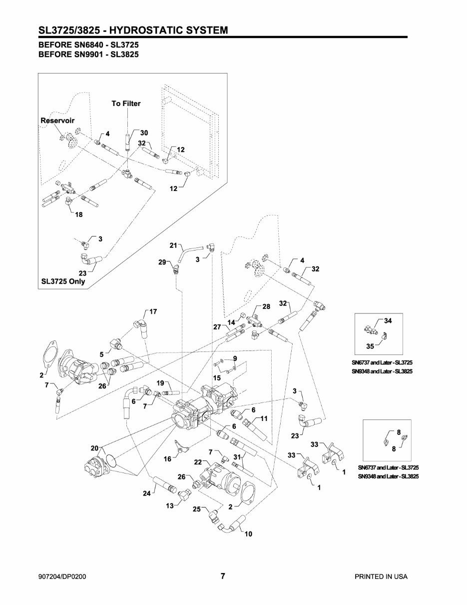 GEHL SL3725 SL 3725, SL3825 SL 3825 Skid-Steer Loader Illustrated Master Parts List Manual Form No.9072 preview img 10
