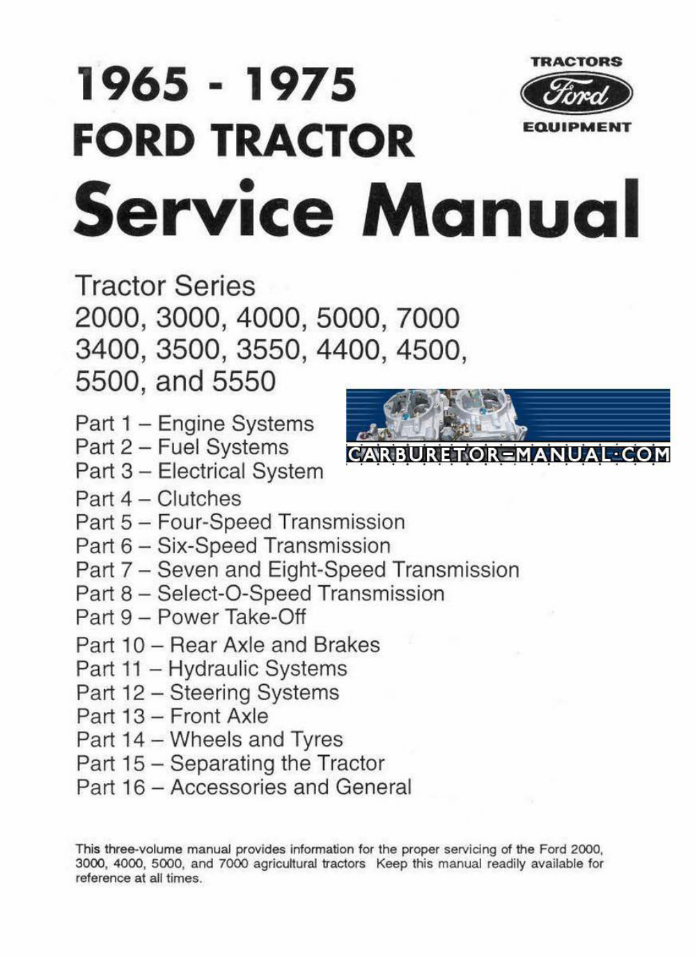 Ford tractor 2000 - 7000 service repir manual 3000 4000 ALL preview img 1