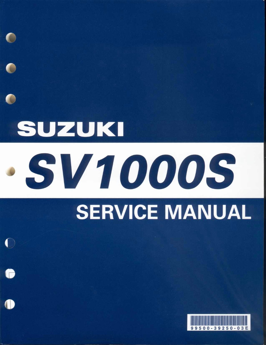 2003 - 2005 SUZUKI SV1000 Service Manual / Repair / Maintenance Manual (57 MB) SV 1000 - NOW!! preview img 1