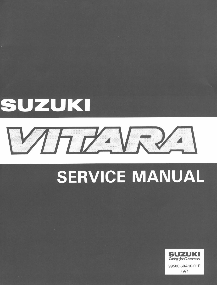 1988-1998 Suzuki Vitara JX JLX Workshop Service Repair Manual preview img 1