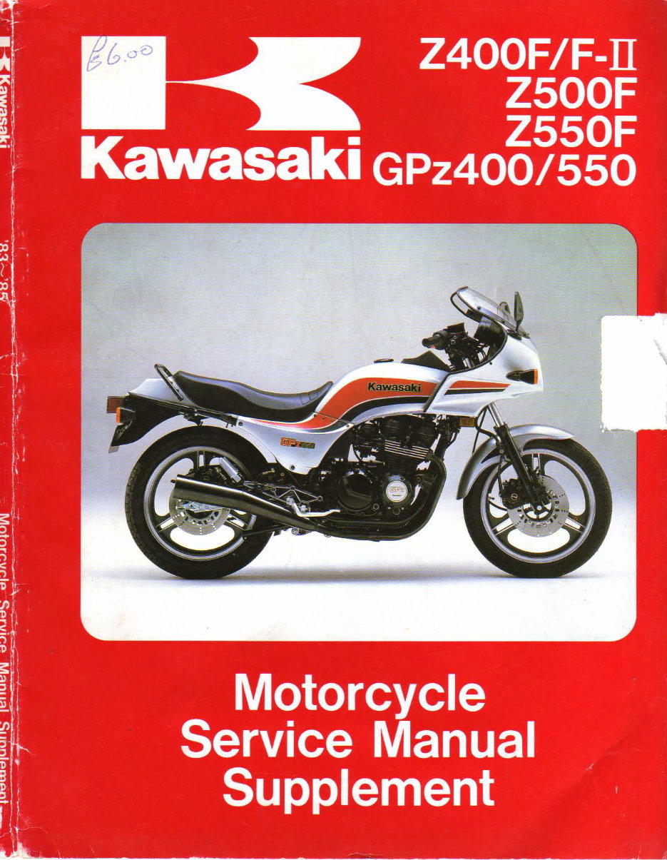 79-83年】Kawasaki kZ400 kZ500 kZ550 サービスマニュアル Z400J