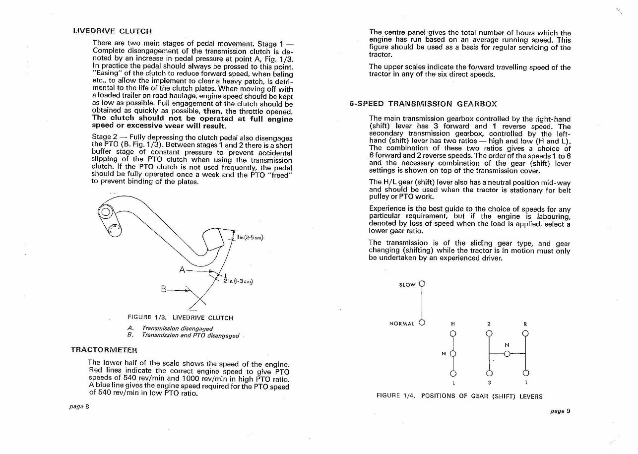 David Brown 880 Selectamatic /Selectamatic Livedrive Instruction Manual preview img 6