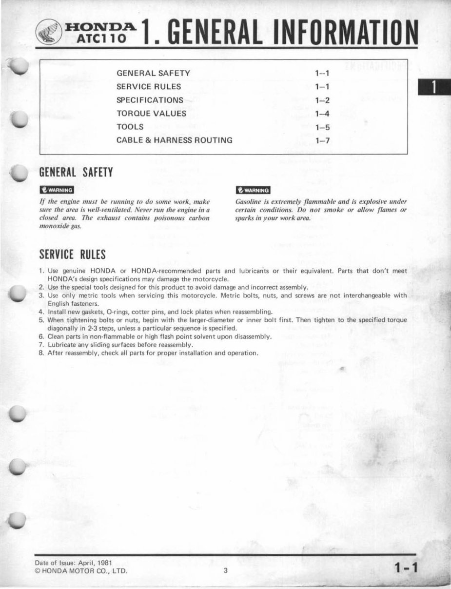 1981-1985 ATC110 Service & Repair Manual preview img 5