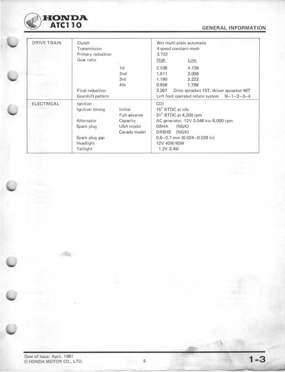 1981-1985 ATC110 Service & Repair Manual preview img 7