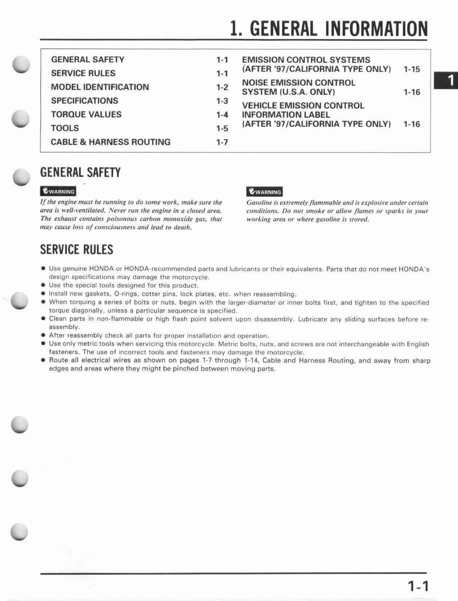1986-1999 XR200R Service & Repair Manual preview img 5