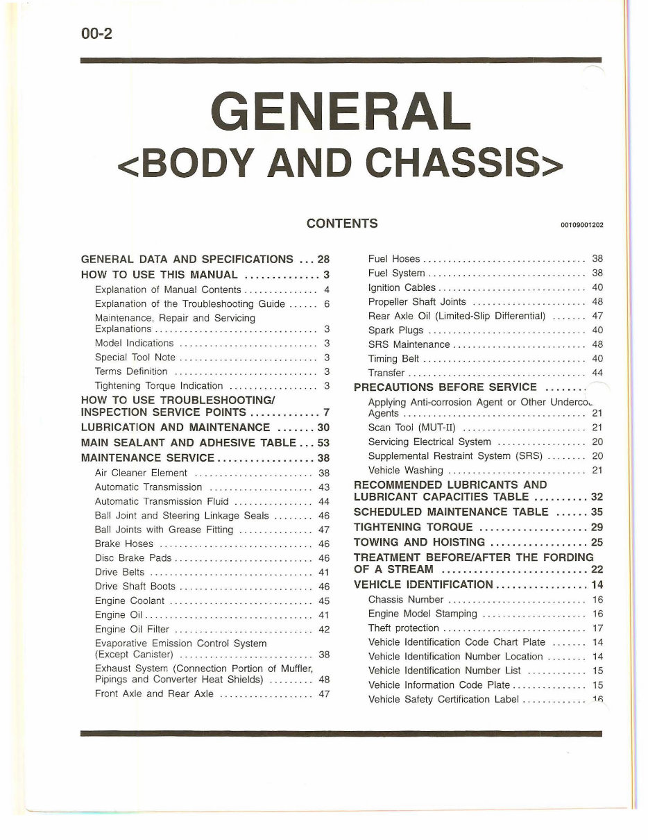 1997-1999 Mitsubishi Montero Sport Service & Repair Manual preview img 6