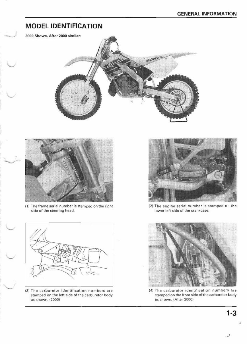CR250R service manual repair 2000-2001 CR250 preview img 6