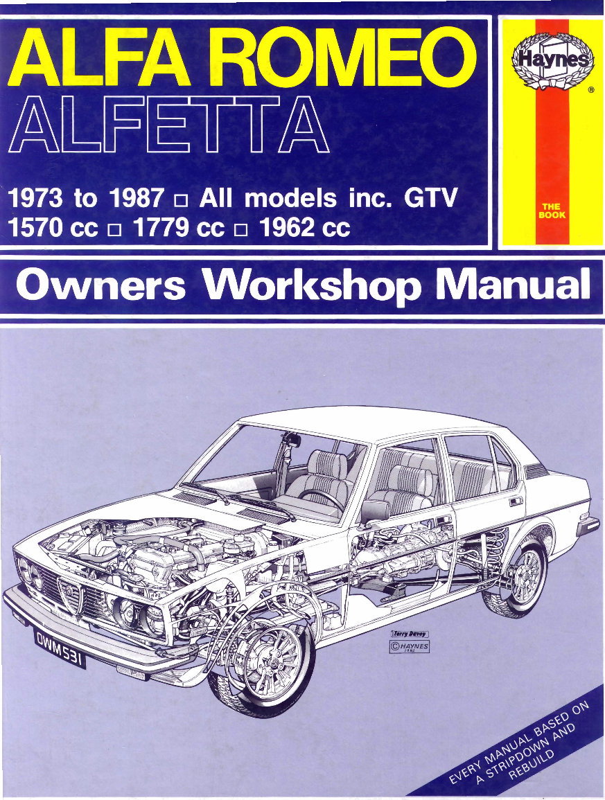 1983 Alfa Romeo Alfetta Service & Repair Manual preview img 1
