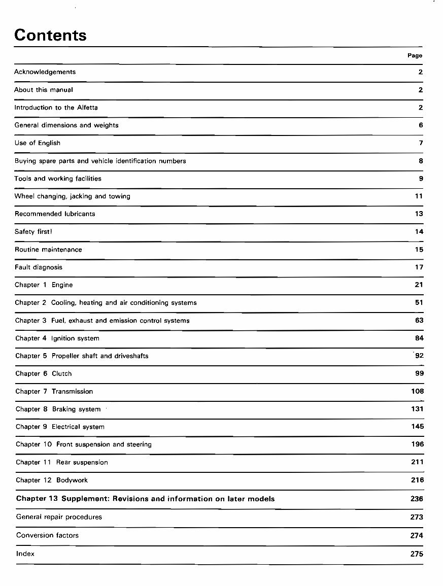 1983 Alfa Romeo Alfetta Service & Repair Manual preview img 4