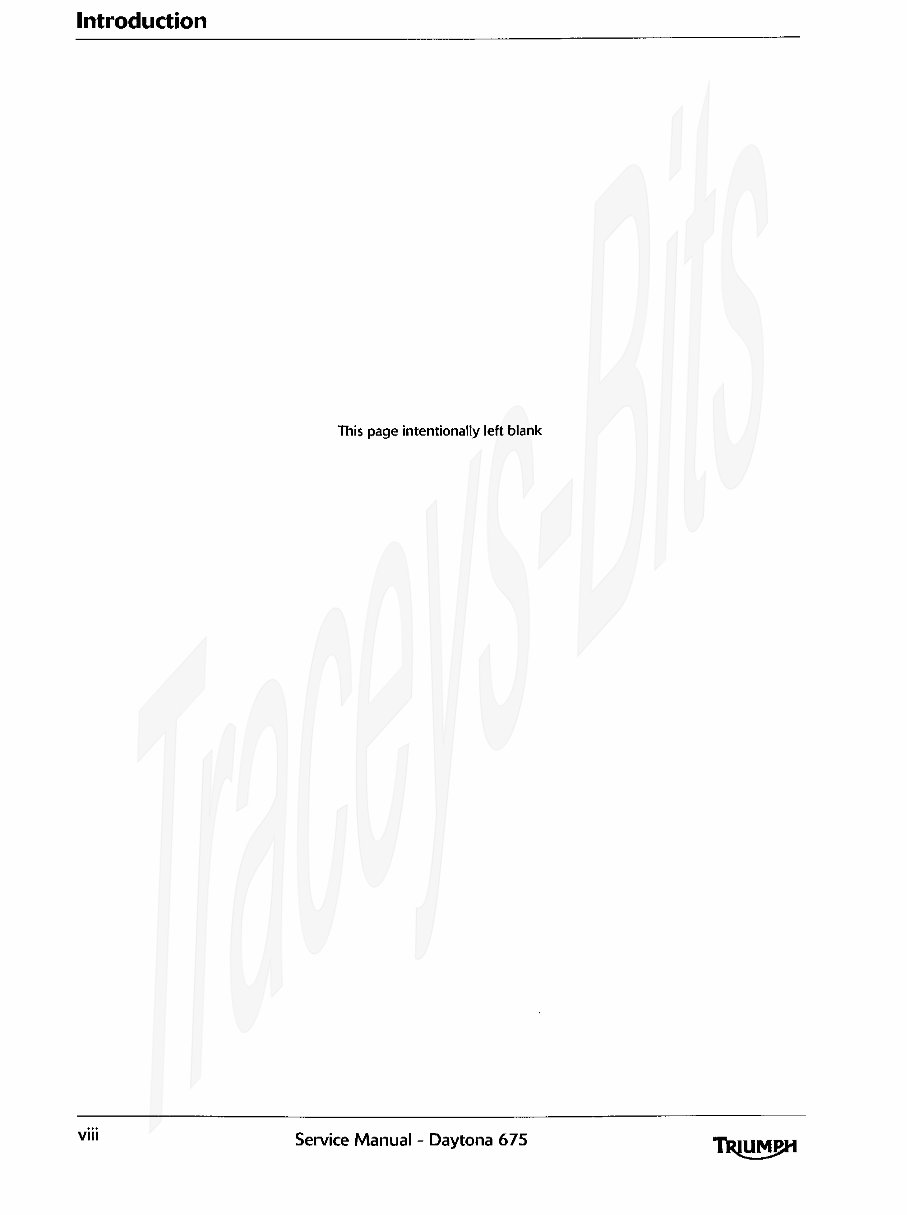 TRIUMPH DAYTONA 675 Service & Repair Manual (2006 2007) - ! preview img 8