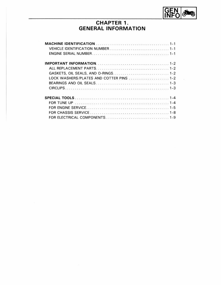 YAMAHA MOTOCYCLES TT350S 1985 Full Service Repair Manual preview img 10