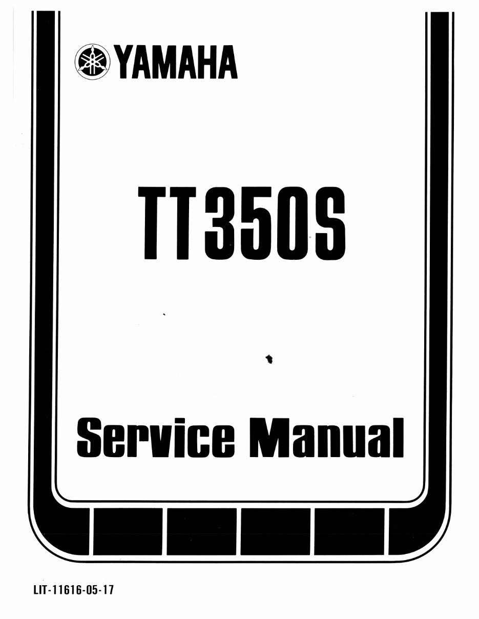 YAMAHA MOTOCYCLES TT350S 1985 Full Service Repair Manual preview img 2