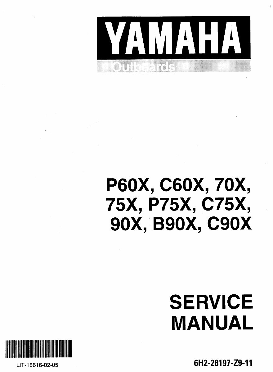 2001 Yamaha 70 HP Outboard Service & Repair Manual preview img 1