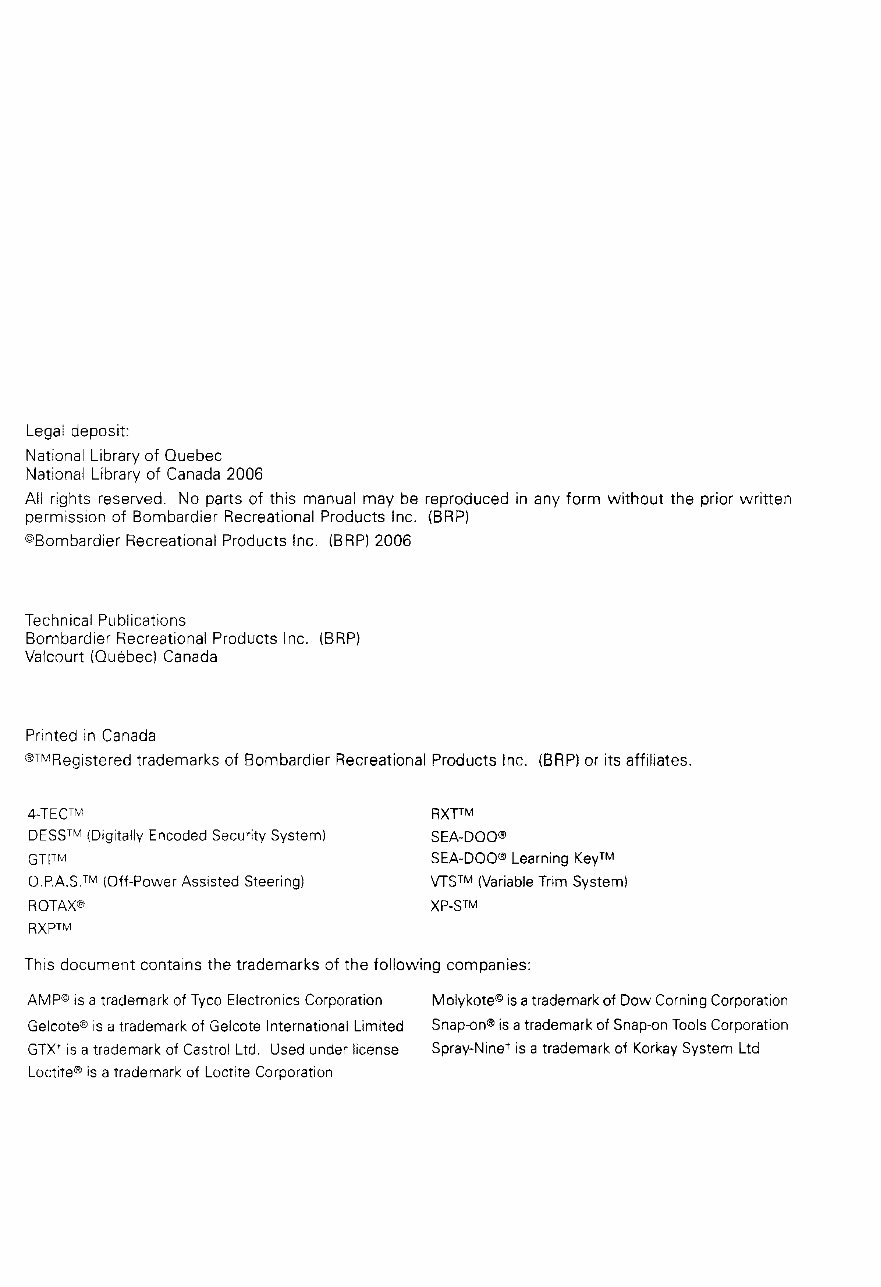 SeaDoo 4-TEC Series (GTI, GTI SE, GTX, GTX Supercharged, GTX Limited, GTX WAKE, RXP, RXT) Watercraft Workshop Service Repair Man preview img 3