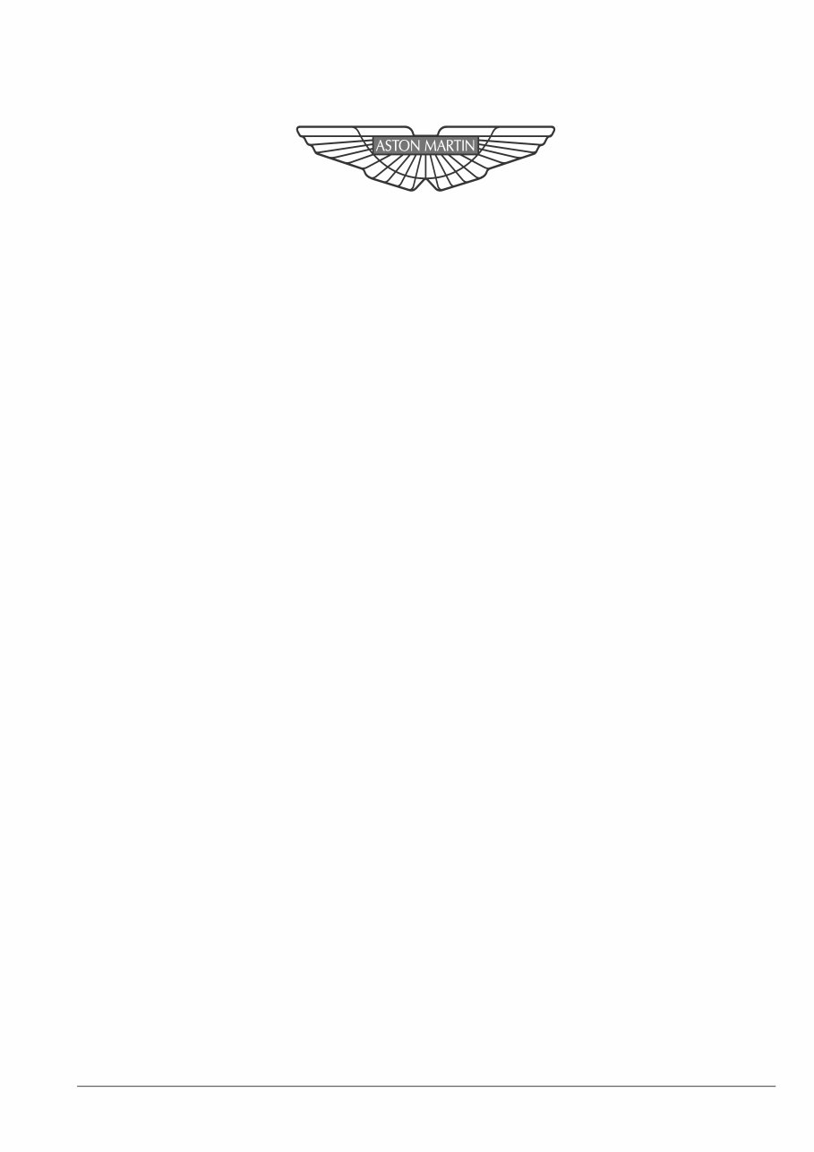 2005-2010 ASTON MARTIN DB9 Workshop / Repair / Service Manual preview img 1