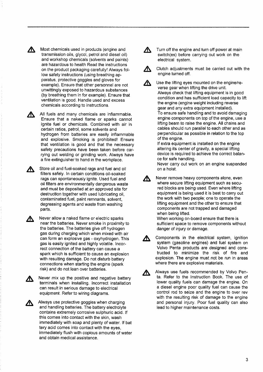 Volvo Penta AQ105, AQ115, AQ130, AQ165, AQ170 Engine Service & Repair Manual preview img 5