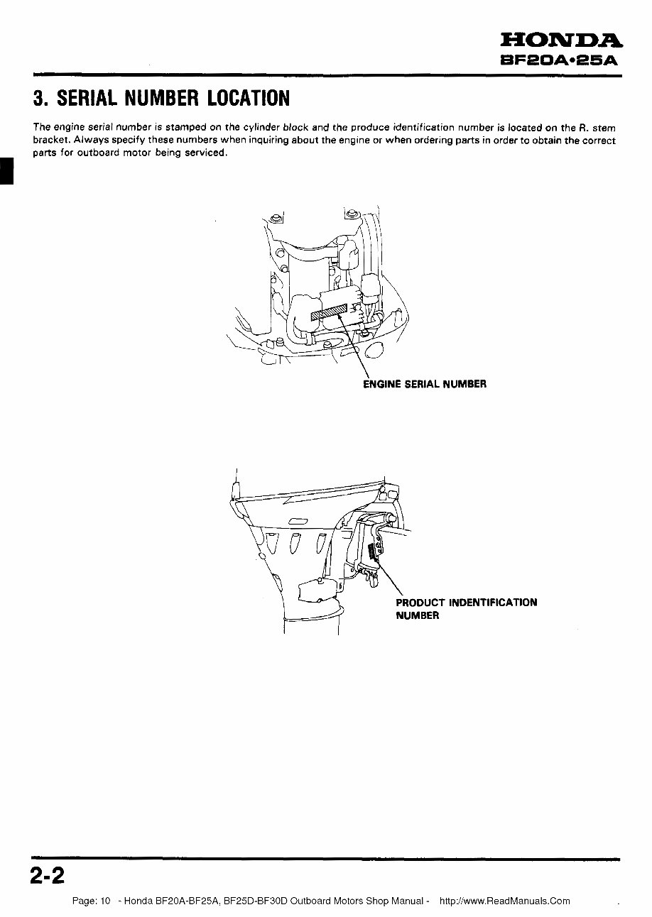 Honda Outboard Service Workshop and Repair Manual BF25D BF30D preview img 10