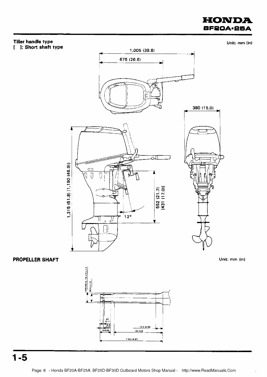 Honda Outboard Service Workshop and Repair Manual BF25D BF30D preview img 8