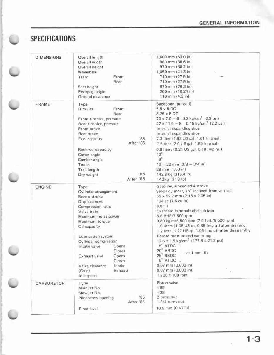 1985-1986 Honda TRX125 Repair Manual ATV preview img 6