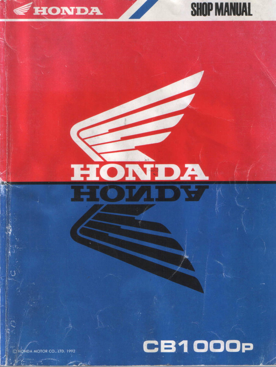 Honda CB1000 superfour (big 1) workshop manual | Download Manual