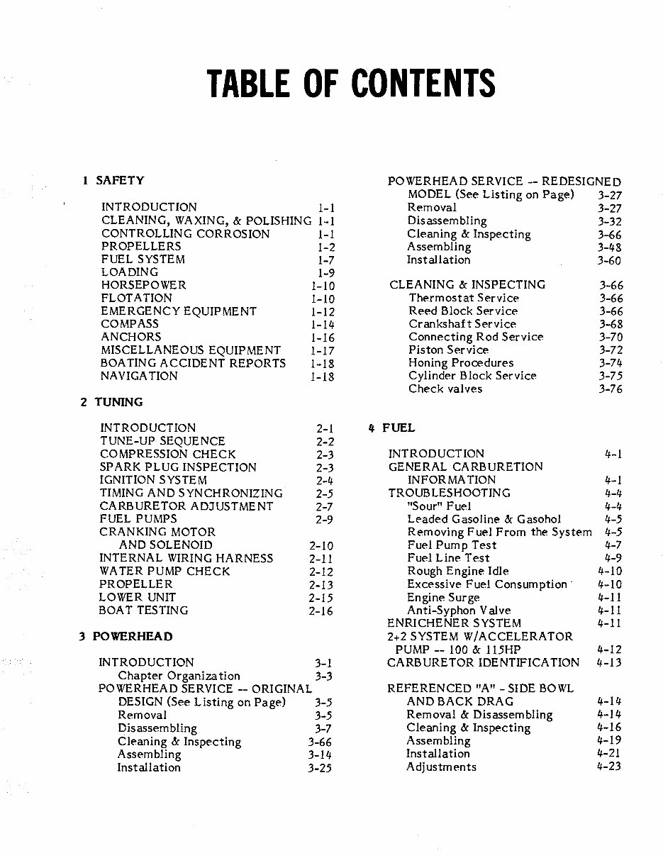 1965-1976 Mercury 65HP (650) 3/4-Cylinder Outboards OEM Service & Repair Manual preview img 2
