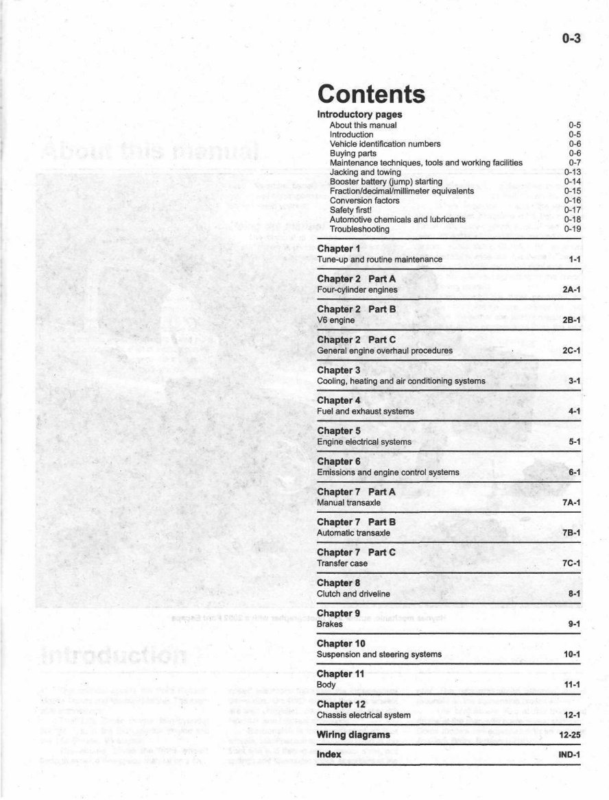 2001-2006 Mazda Tribute Service & Repair Manual preview img 2