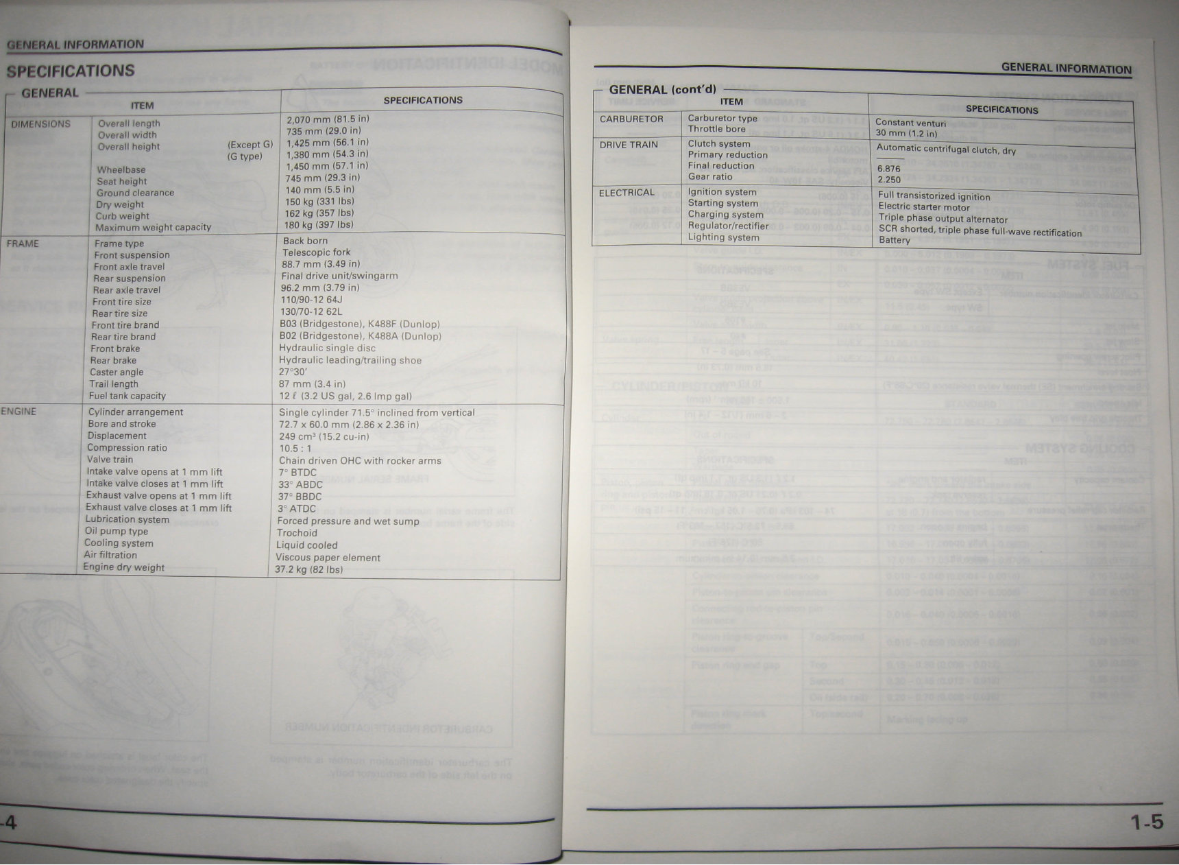 HONDA FORESIGHT 250 FES250 Service Repair Workshop Manual preview img 4