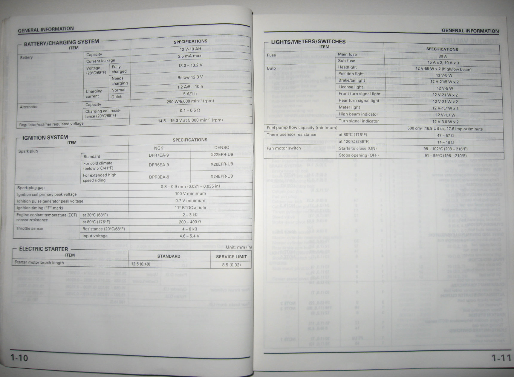 HONDA FORESIGHT 250 FES250 Service Repair Workshop Manual preview img 7