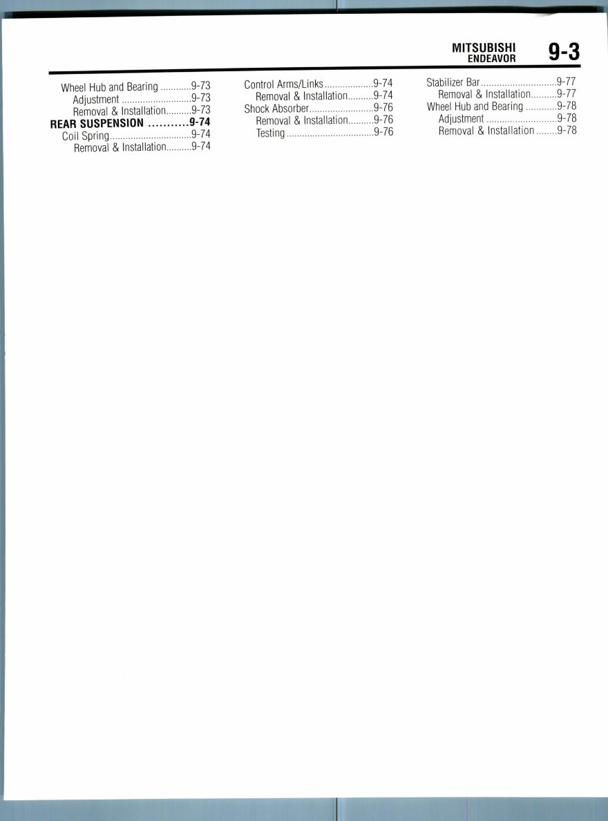 2004-2007 Mitsubishi Endeavor Service & Repair Manual preview img 3