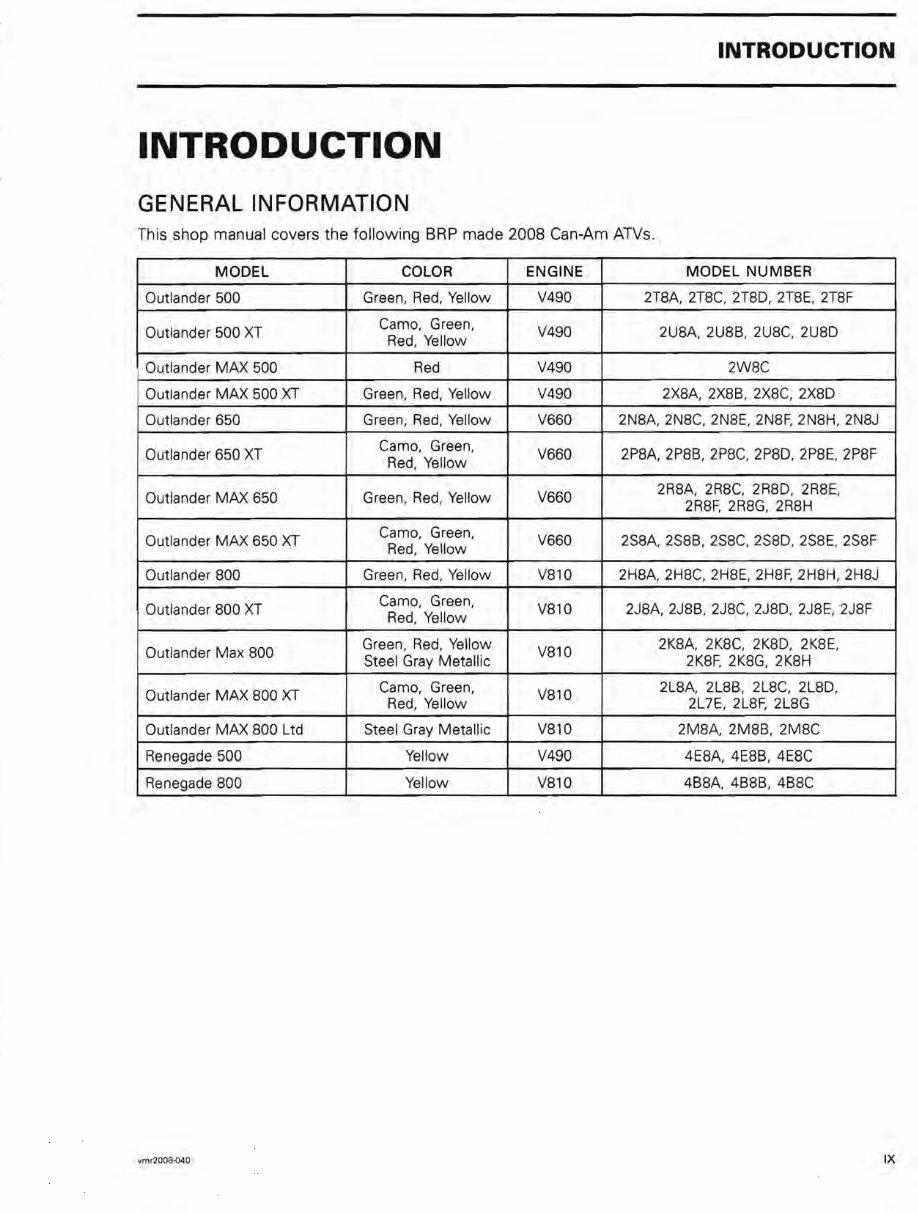 Can-Am Outlander Max 650 XT 2007-2010 Service Manual preview img 10