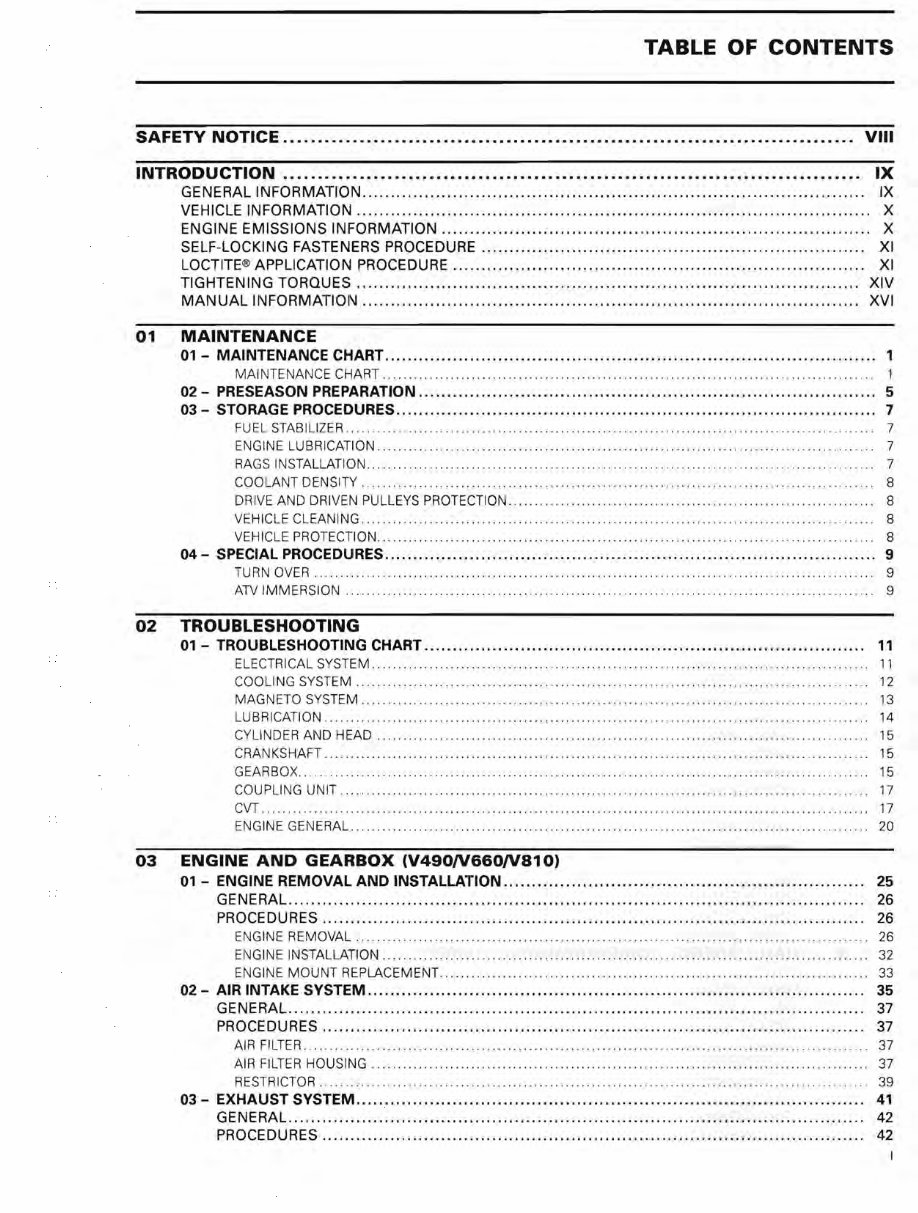 Can-Am Outlander Max 650 XT 2007-2010 Service Manual preview img 2