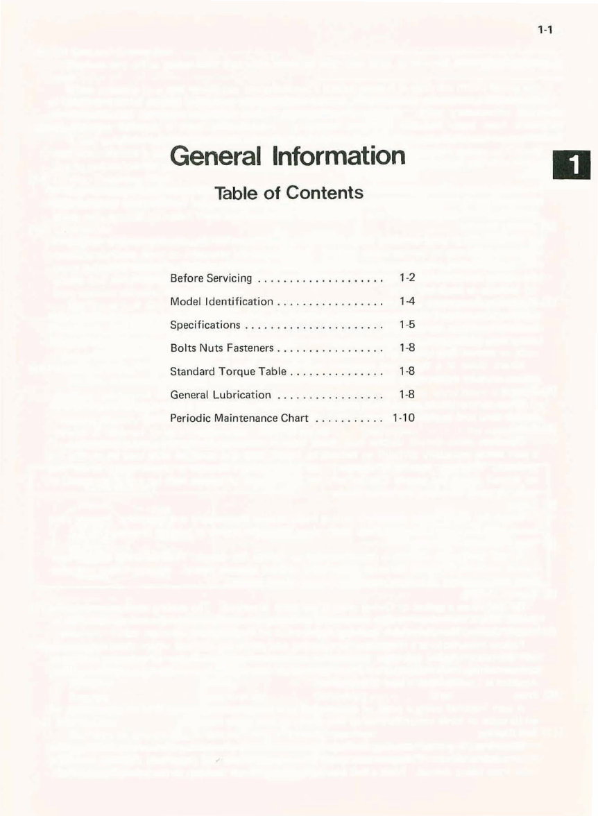 1984-2005 Kawasaki KLR250 4 Stroke Motorcycle Service & Repair Manual preview img 10