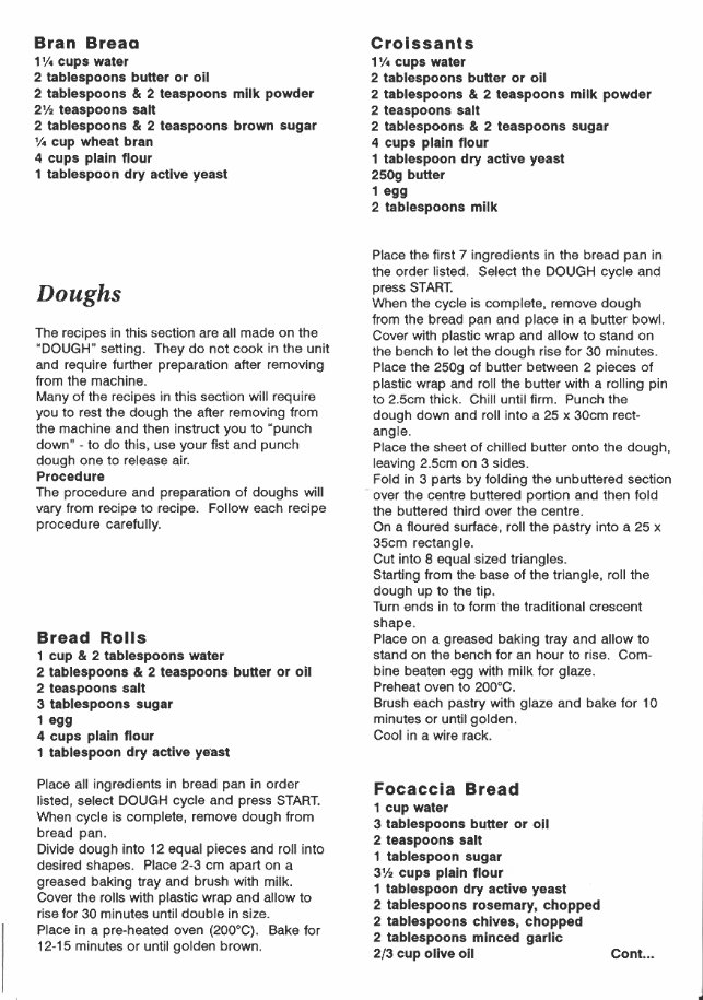 Black Decker Breadmaker Parts Model BMH200 Instruction Manual Recipes preview img 10
