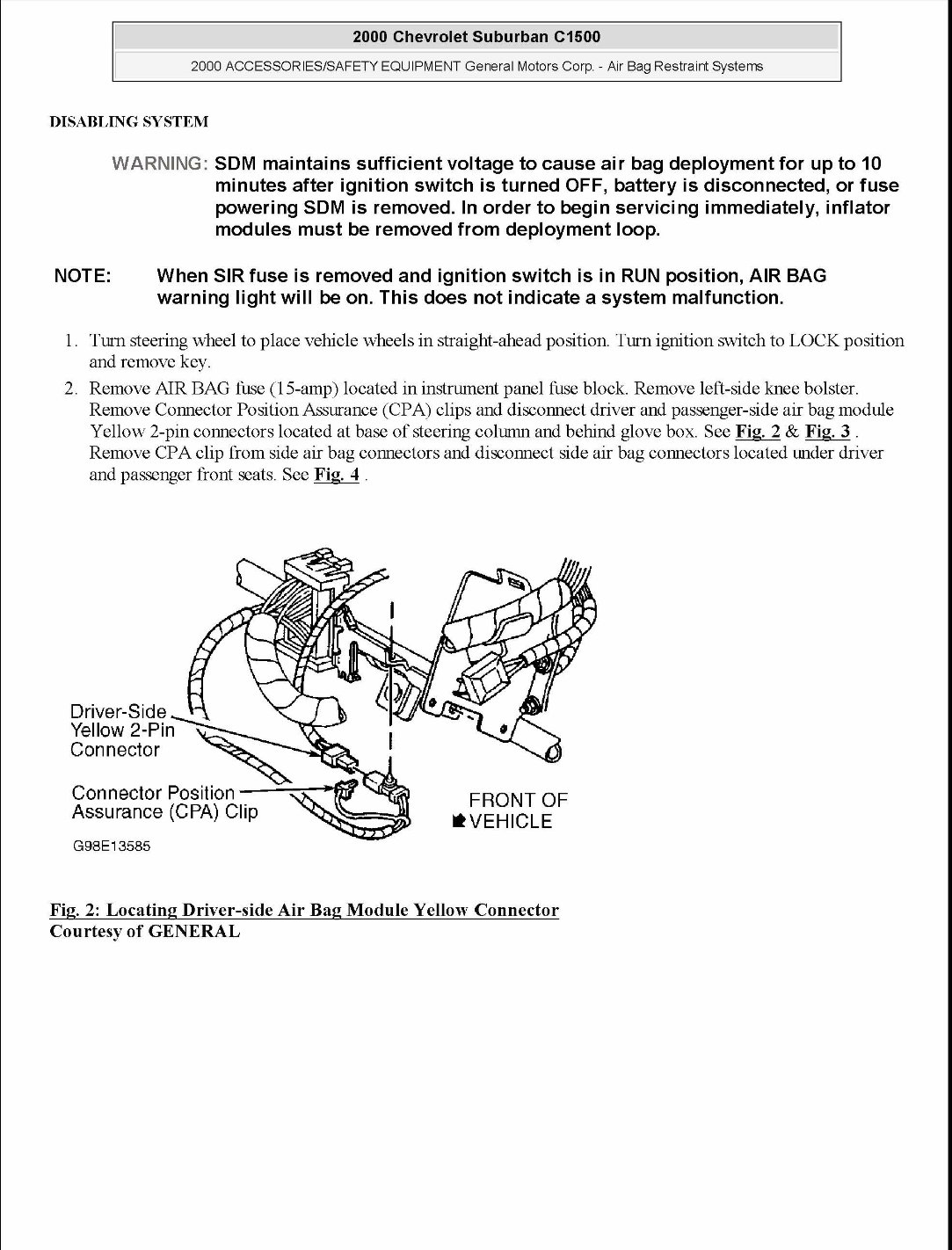 2004 Chevrolet Suburban 2500 Service & Repair Manual Software preview img 10