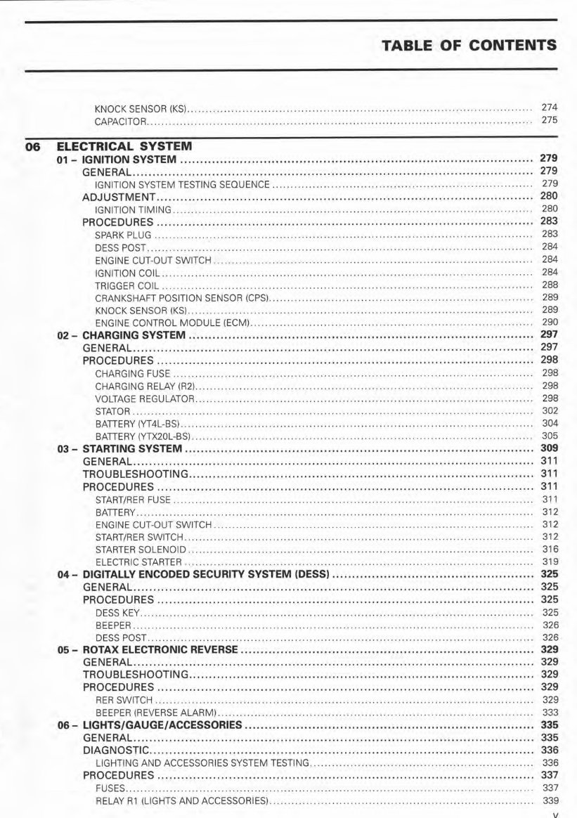 2008 Skidoo Rev XP snowmobile service repair manual preview img 5